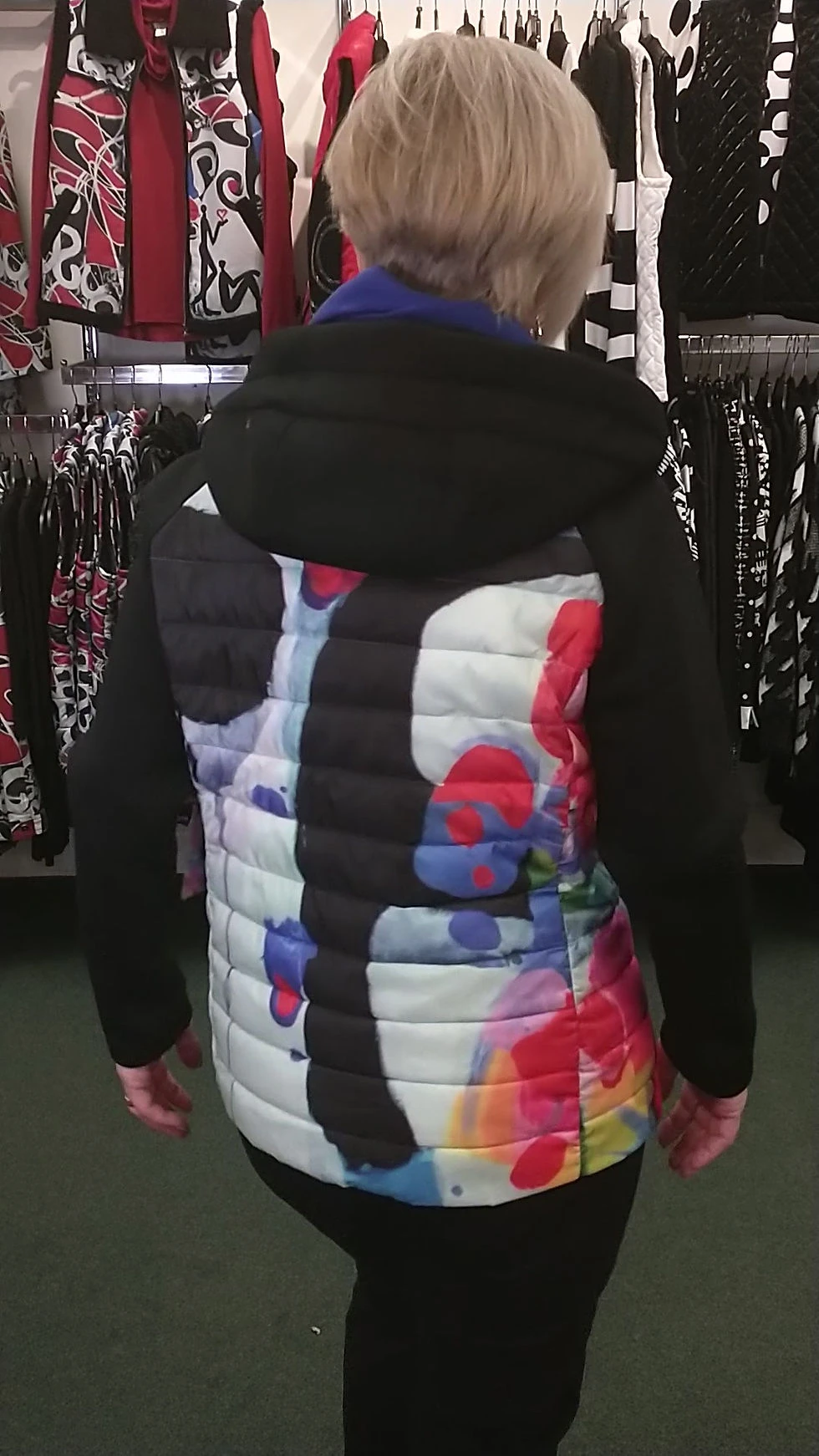 Claire Desjardins "Try Me" Hooded Puffer/Scuba Jacket 222585
