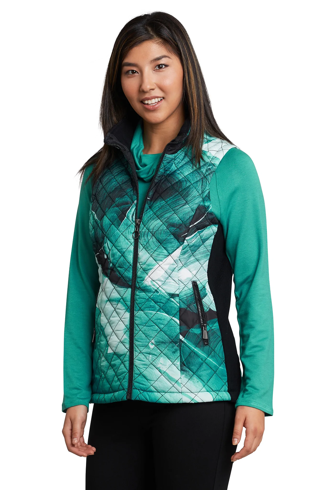 Claire Desjardins "Emeralds Quilted Vest 222543