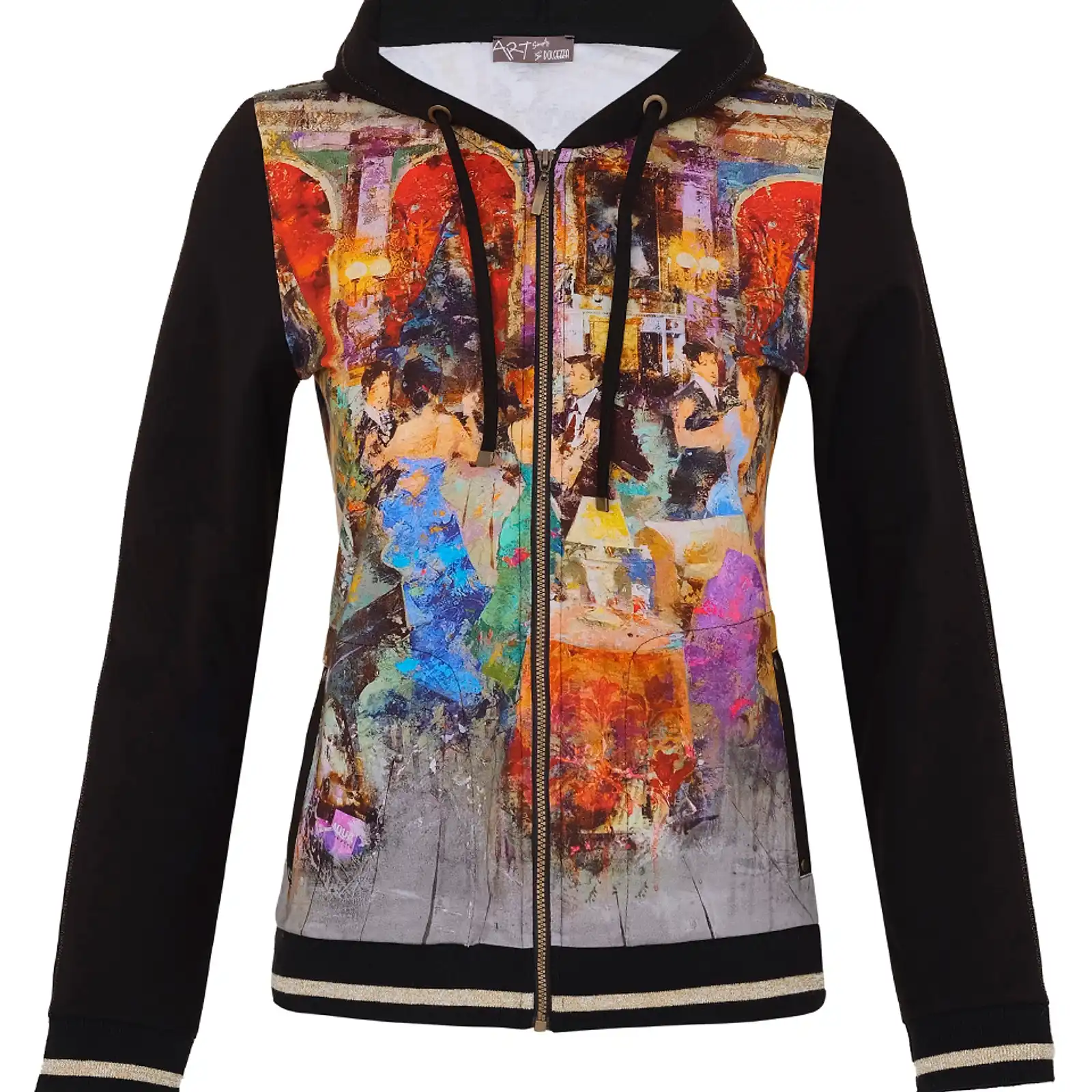 Thumbnail: Dolcezza "Dance Party"  Zip Front Hoodie 73734