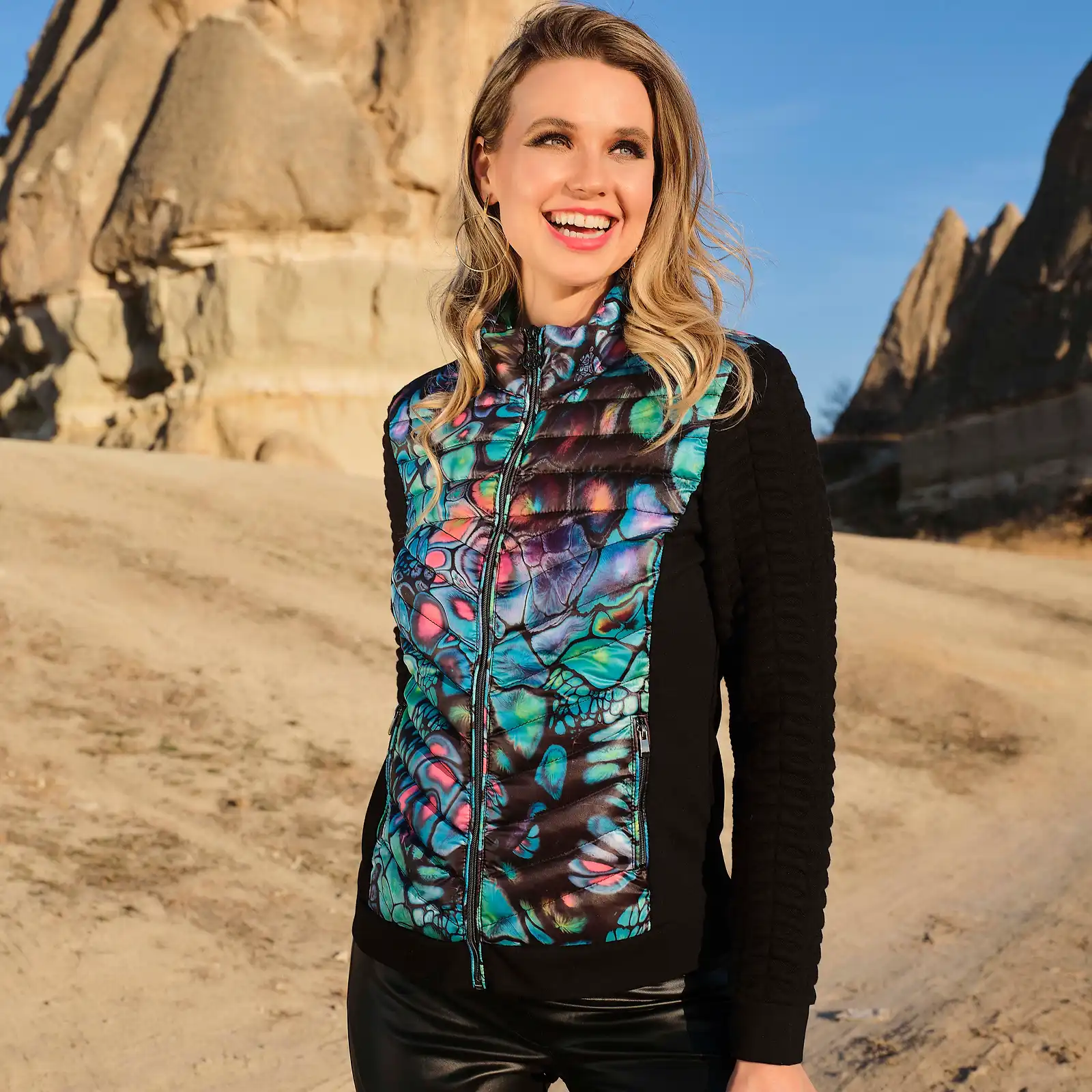 Thumbnail: Dolcezza "Fantasy" Puffer Jacket 73827