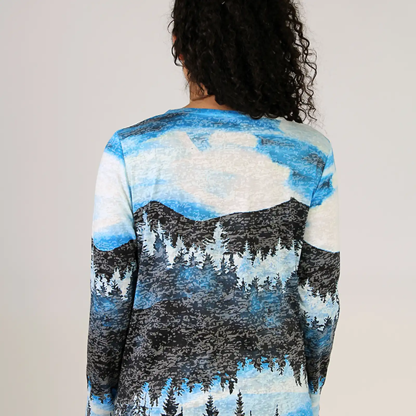 Thumbnail: Fresh FX Blue Mountains V-Neck Top 1FB371522C