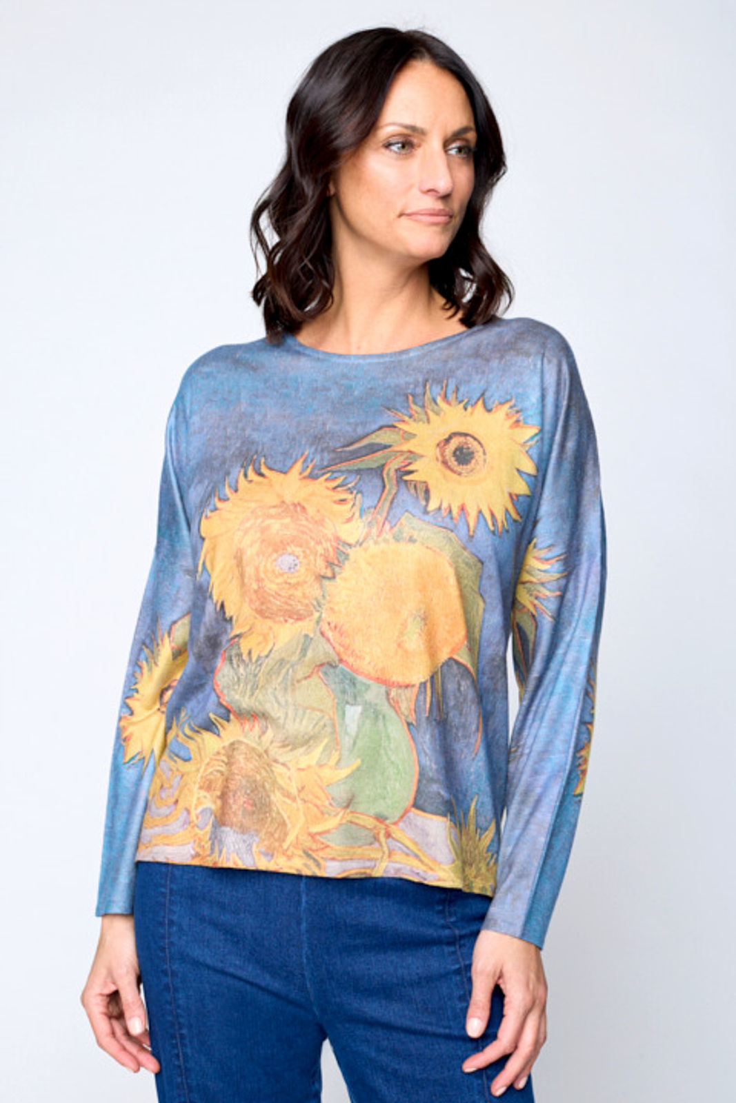 Carre Noir Van Gogh Sunflowers Sweater 6525