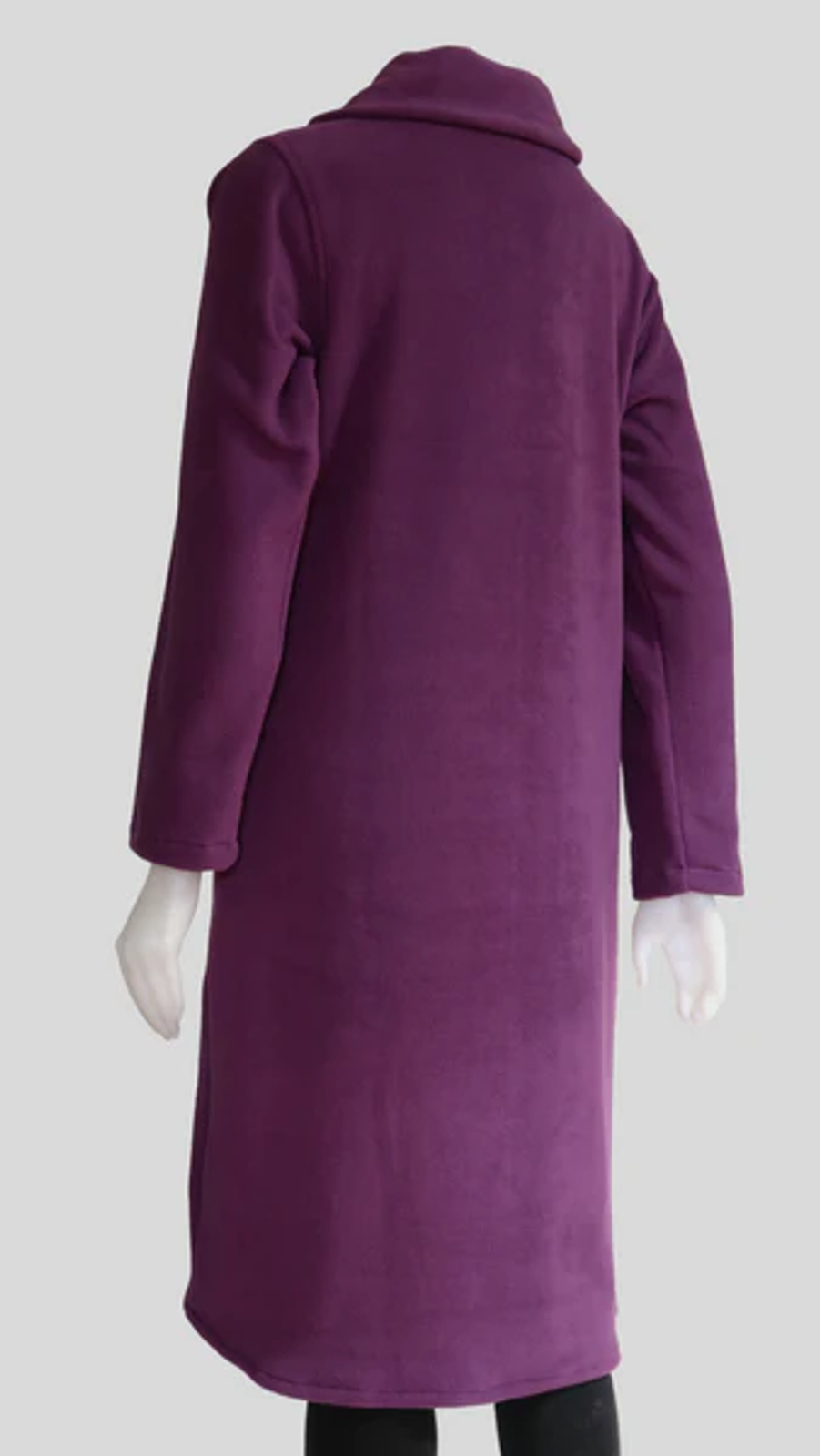 Leopards & Roses Violet Mix Fleece Coat TT-J22947-PK