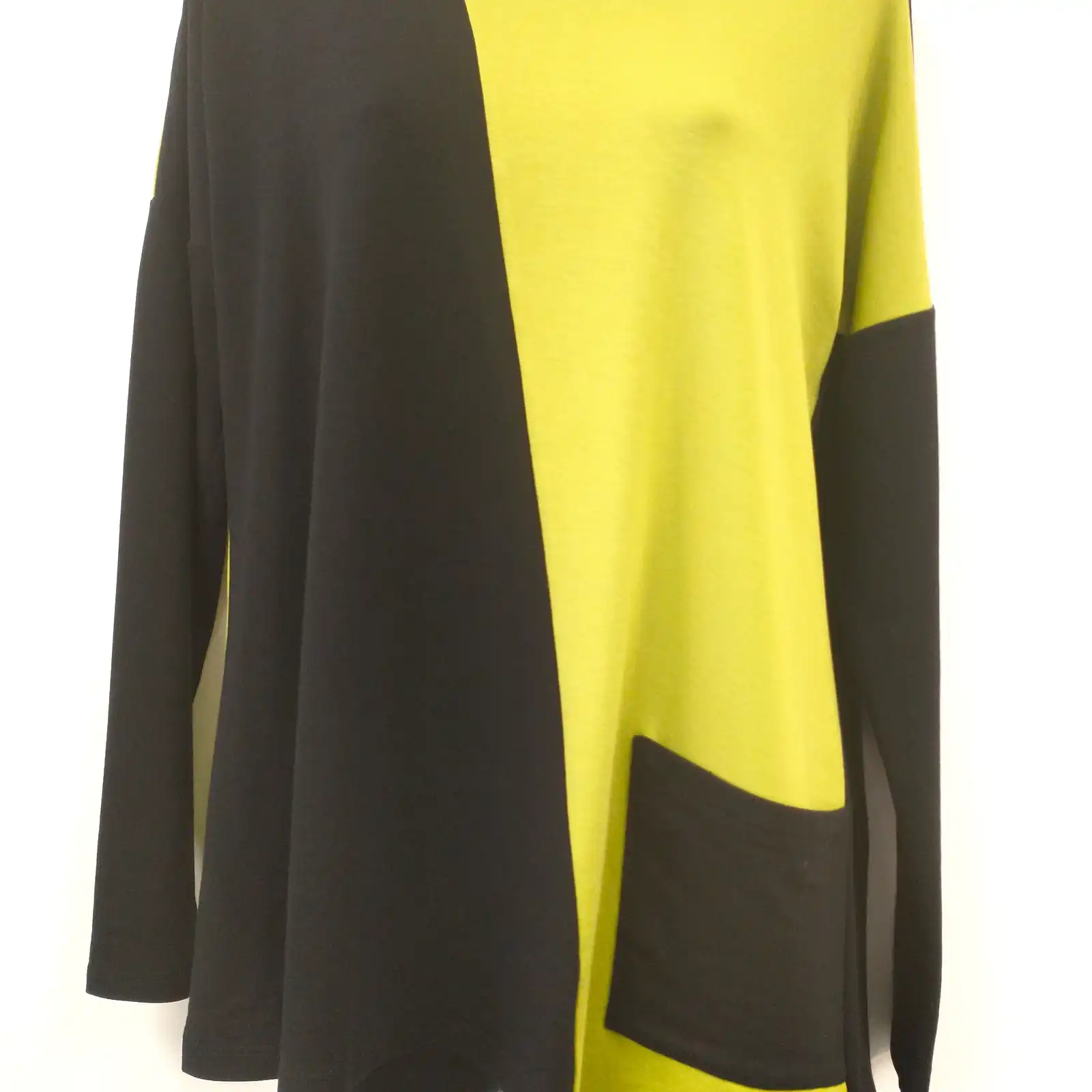 Thumbnail: PURE Essence Asymetrical Lime and Black Tunic 112-4906