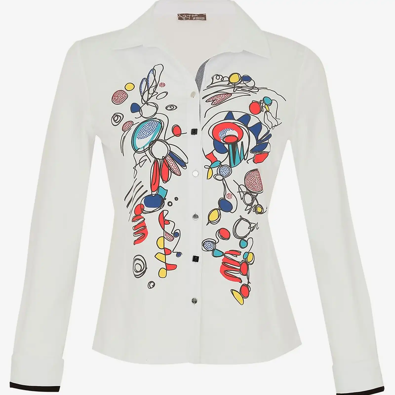 Thumbnail: Dolcezza "Provencal Market"  Button Front Shirt 73644