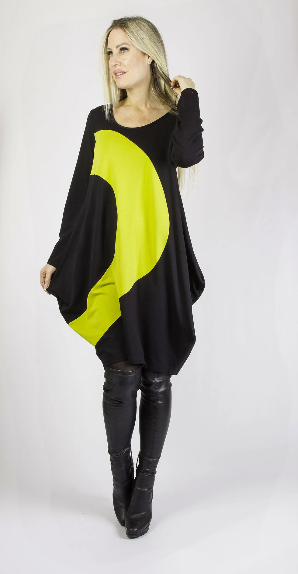PURE Essence Lime Insert Lantern Dress 112-5068