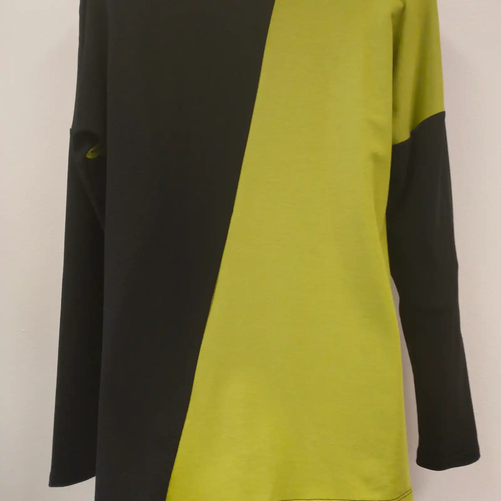 Thumbnail: PURE Essence Asymetrical Lime and Black Tunic 112-4906