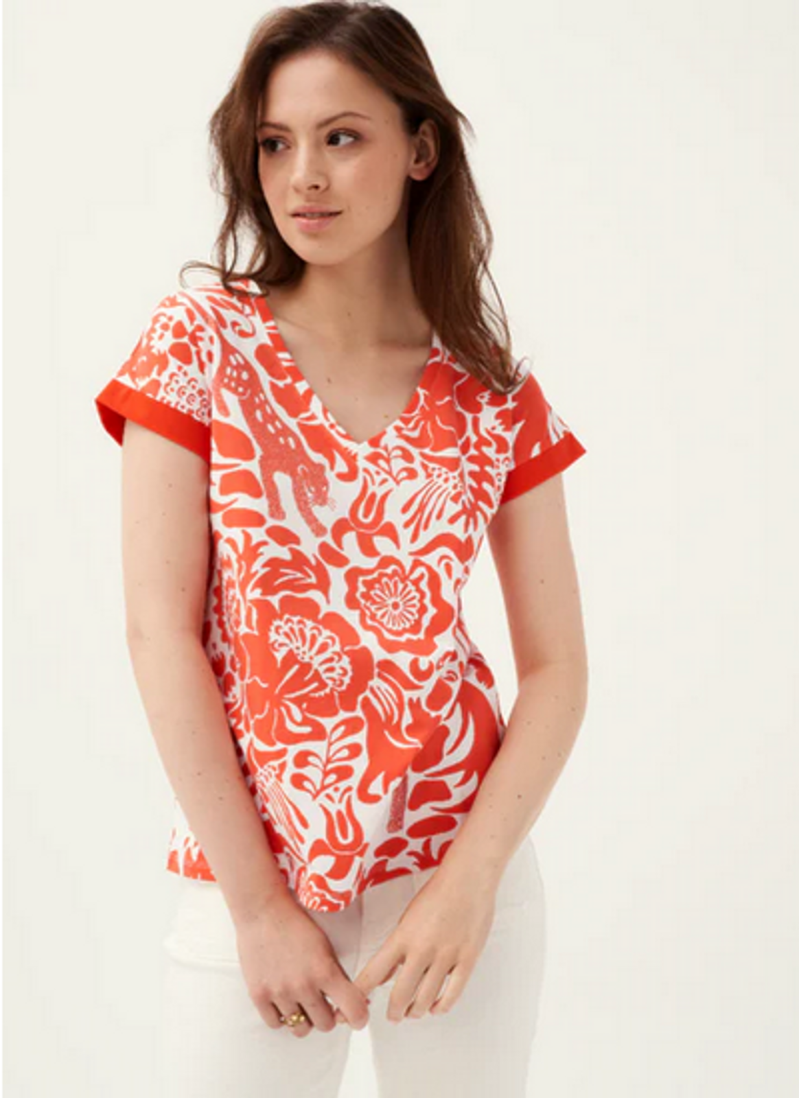 Leo & Ugo Orange Jungle Tee TEJ264