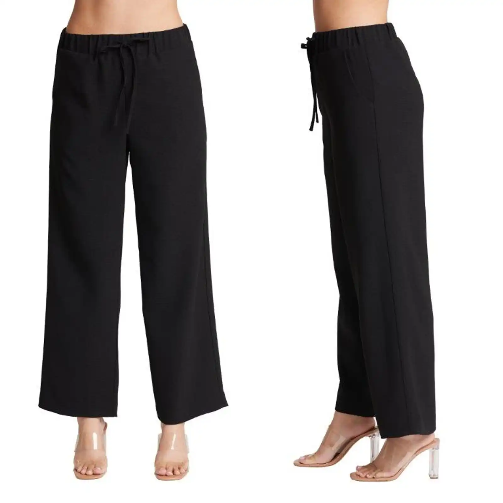 Thumbnail: Compli-K Black Crepe Pants 33024