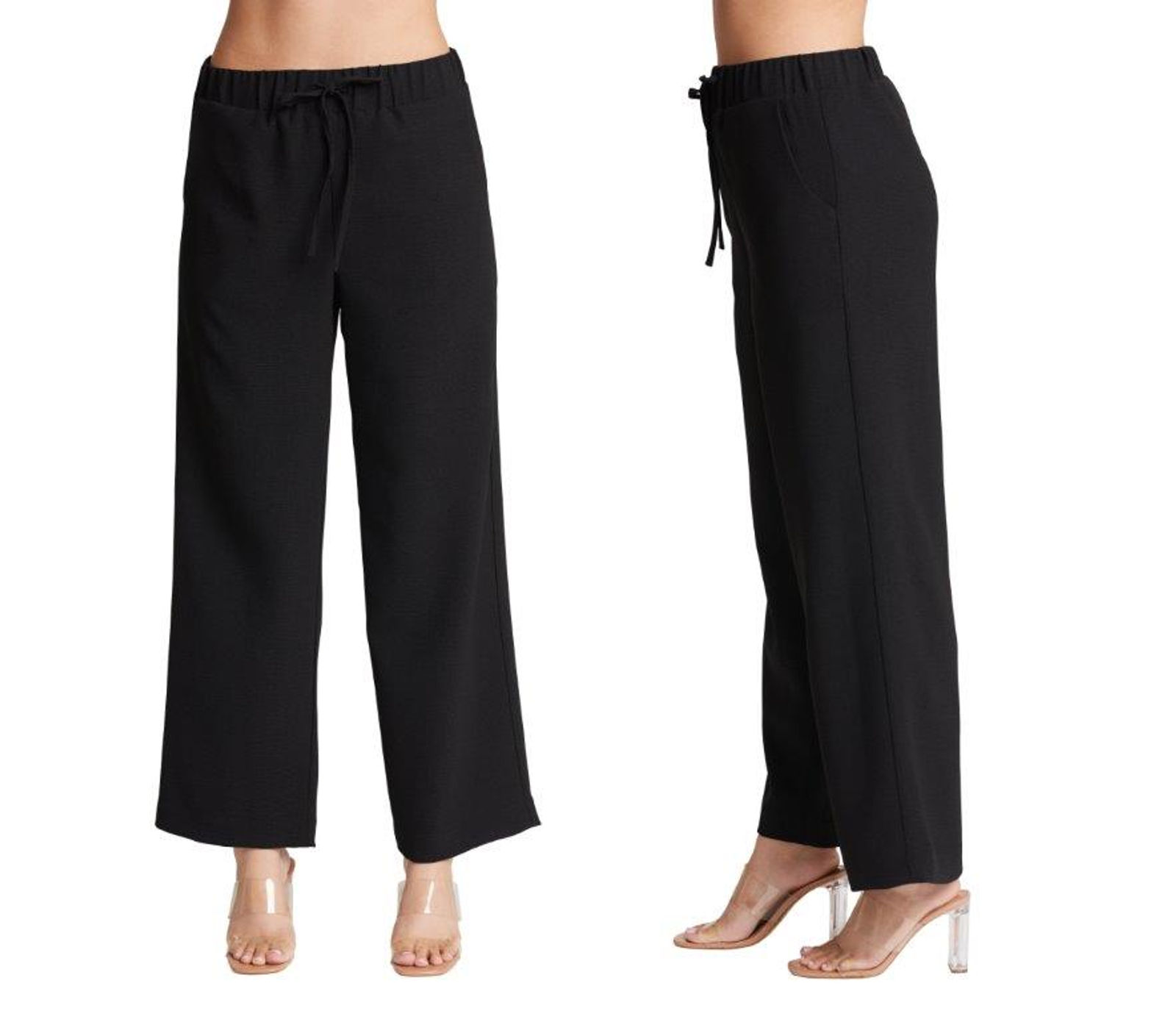 Compli-K Black Crepe Pants 33024