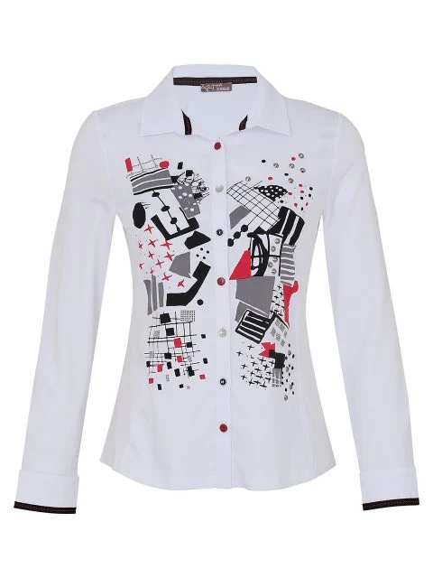 Dolcezza "Tear Down the Wall"  Button Front Shirt 73605