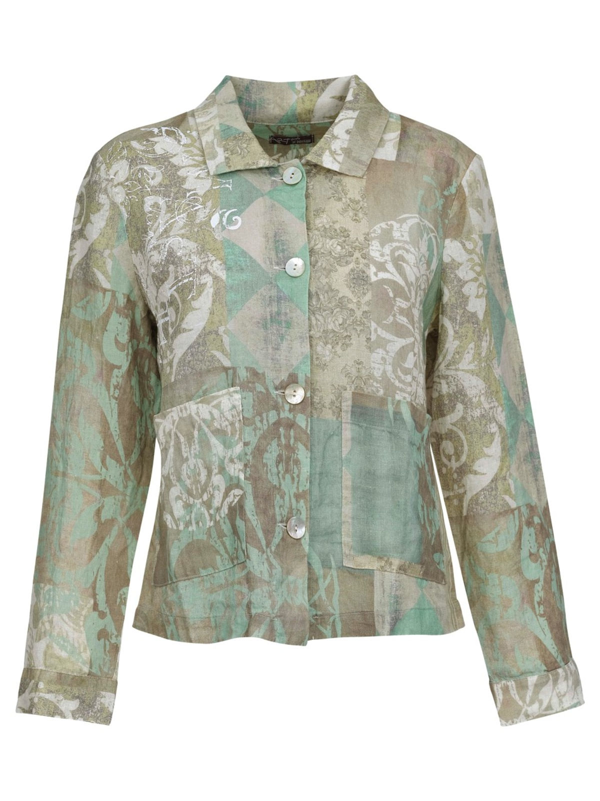 Dolcezza “Memories & Whispers Aqua” Shirt Jacket 23684