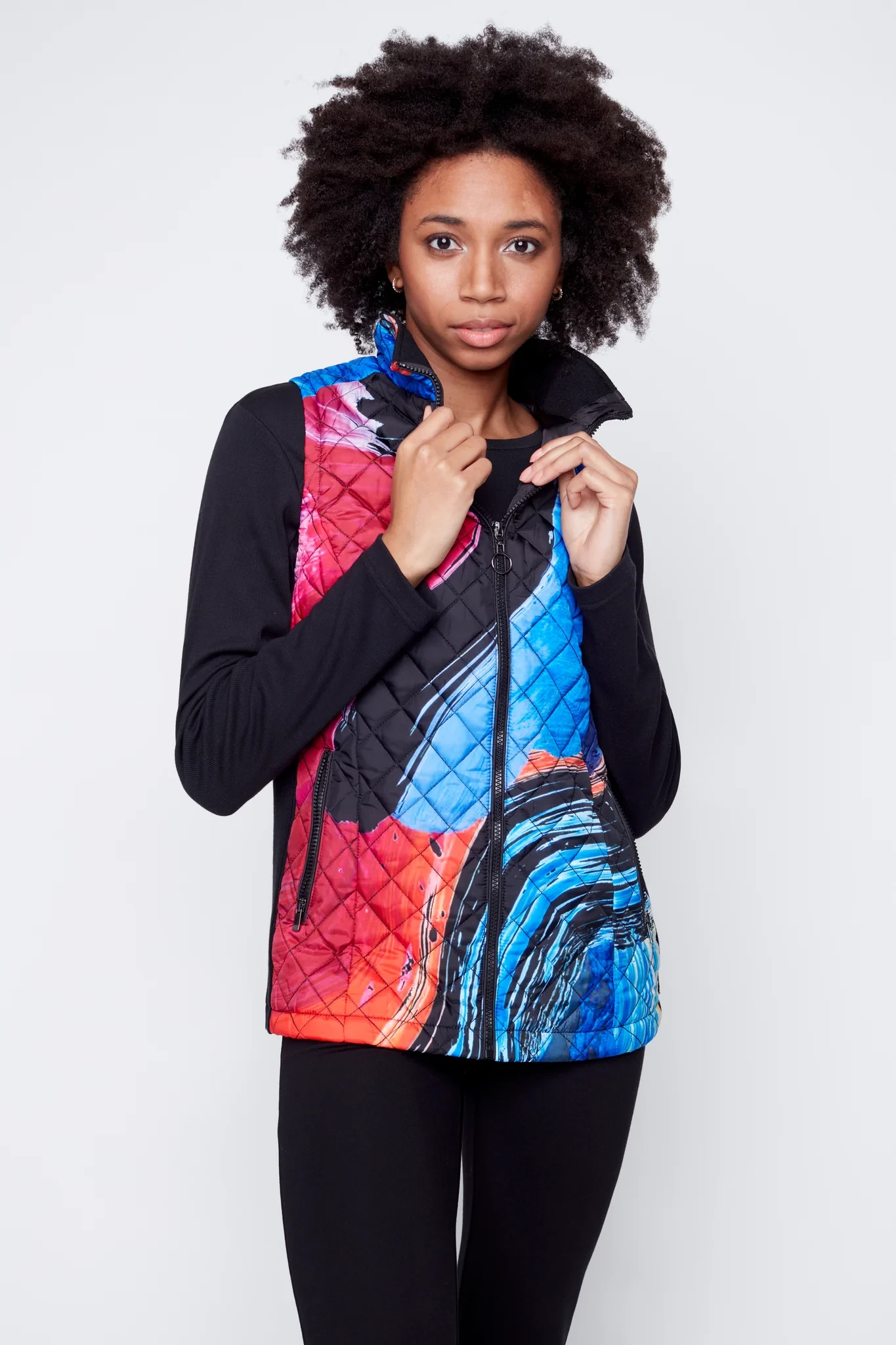 Claire Desjardins "Just Say It" Quilted Vest 91214