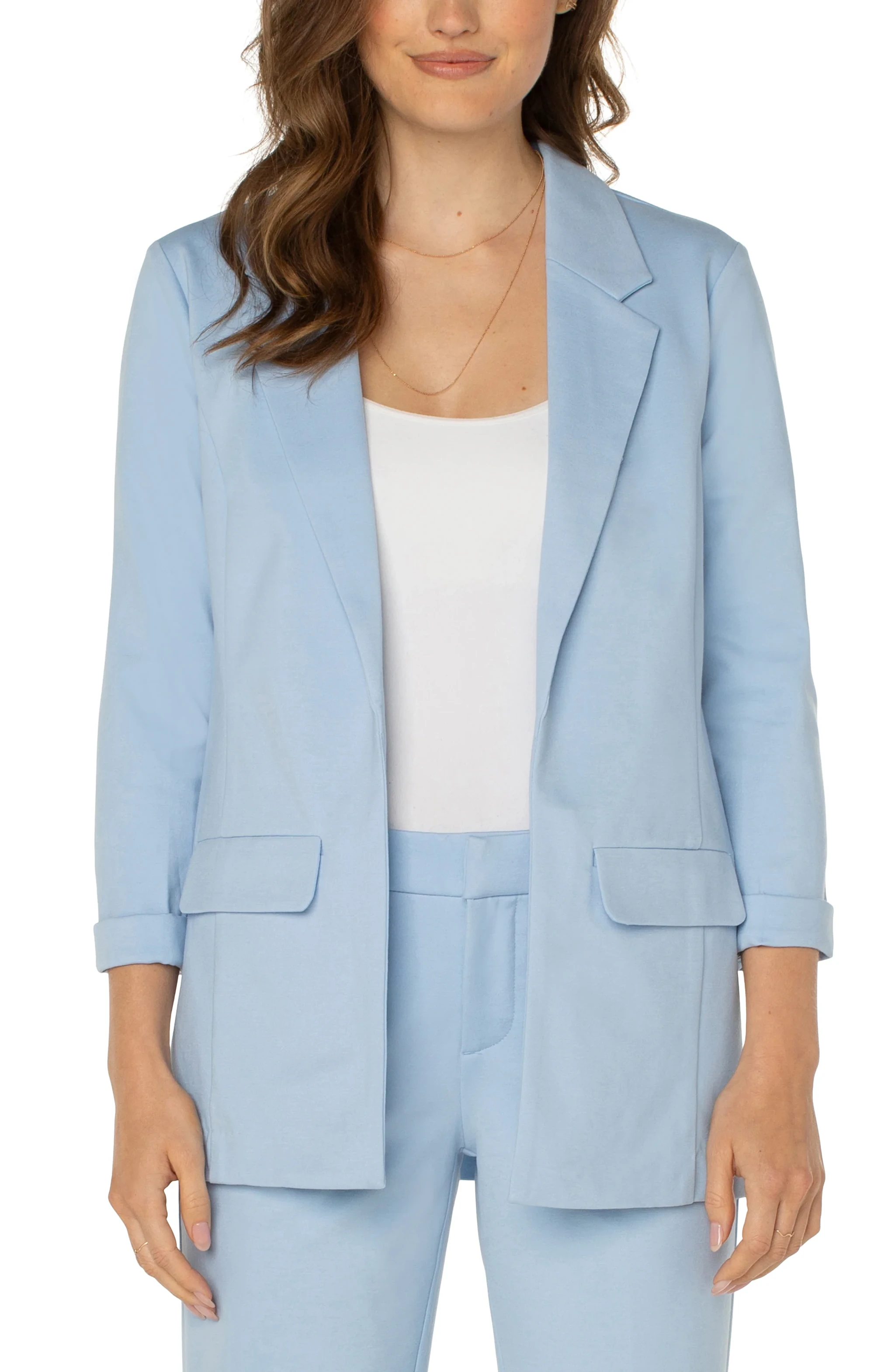 Liverpool Misty Blue Boyfriend Blazer LM1210M42