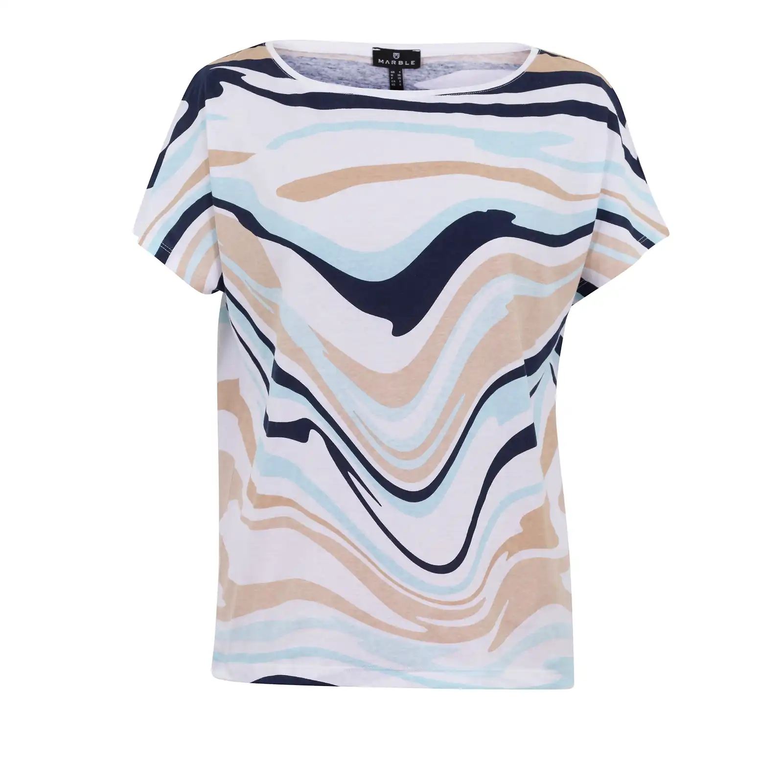Thumbnail: Marble of Scotland Sand Cropped Jeans 2412-196